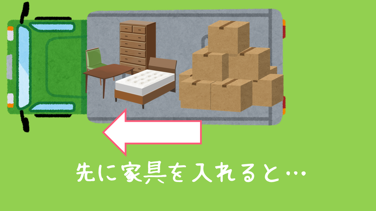 ダンボールが先？家具が先？