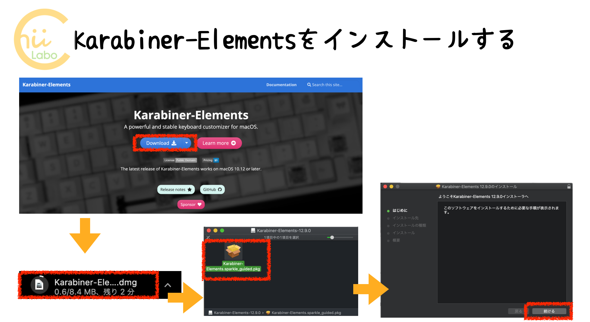 Karabiner-Elementsをインストールする