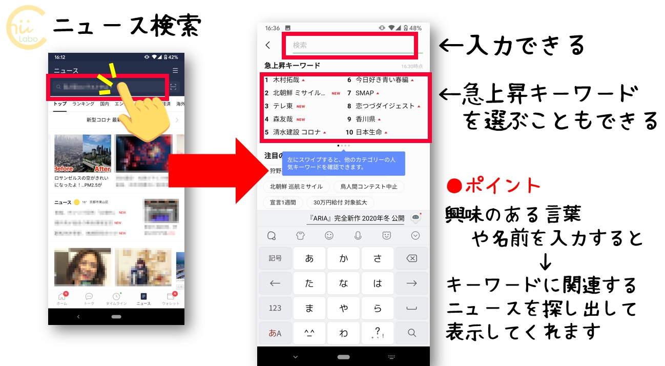 ニュースを検索するには（応用）