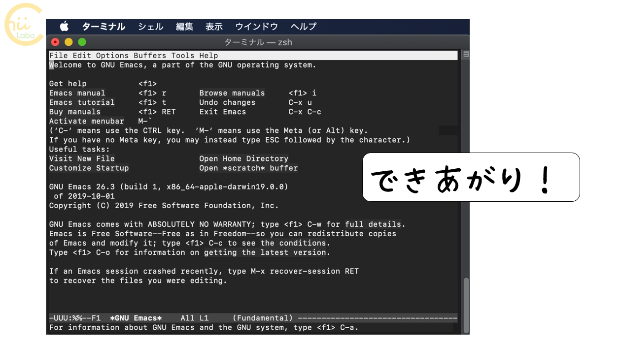 無事に起動しました。