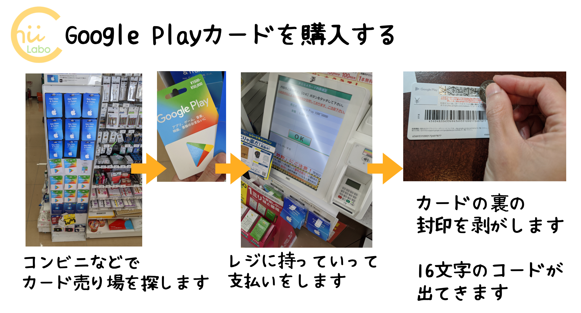 LINEスタンプを買ってみたい 【GooglePlayカードならコンビニで支払える】 &ndash; スマホ教室ちいラボ
