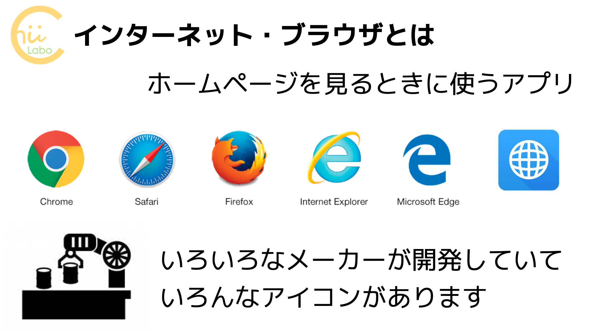 インターネットブラウザもいろいろある