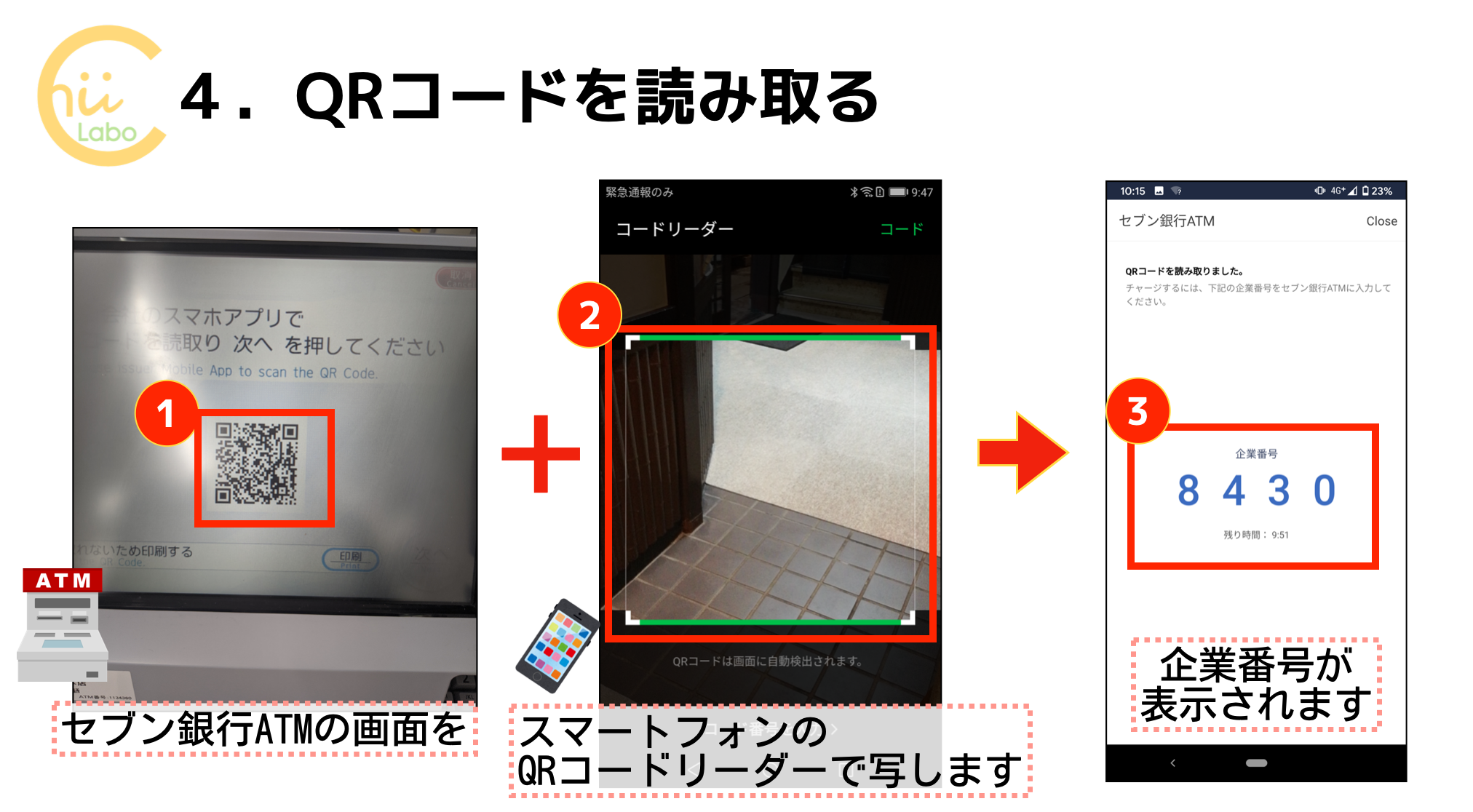 QRコードを読み取る