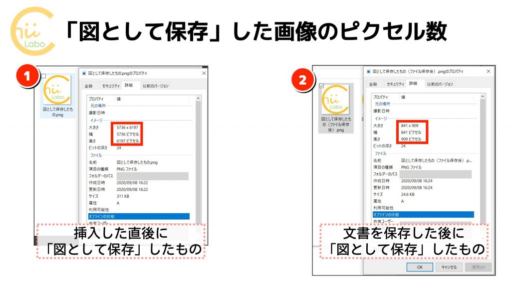 Wordで印刷したら画像がぼやけた 図として保存 の解像度を調査した スマホ教室ちいラボ