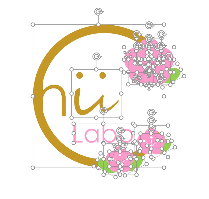 PowerPointで ひな祭りロゴ 【図形を組み合わせる】