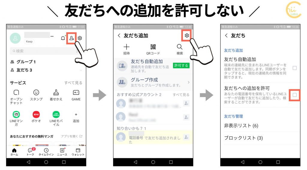 Lineで 知り合いかも と表示される3つの条件 電話番号 スマホ教室ちいラボ