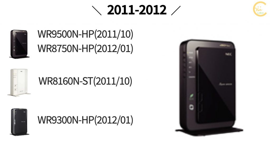 Wi Fi ルータ Aterm の変遷と比較 Nec 00年 21年 スマホ教室ちいラボ