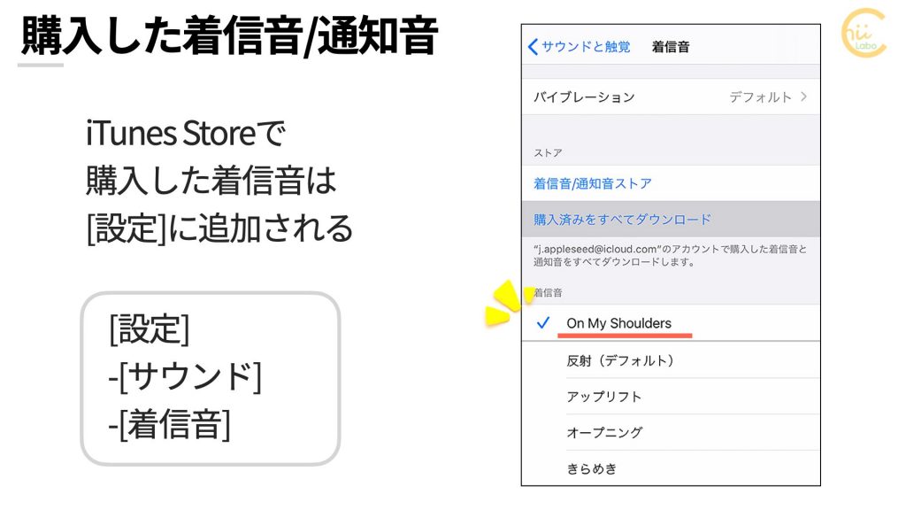 Iphone 着信音を変更する 購入する 着信音 通知音ストア スマホ教室ちいラボ