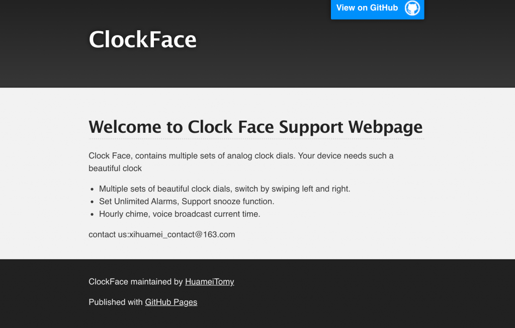 出典：Welcome to Clock Face Support Webpage | ClockFace