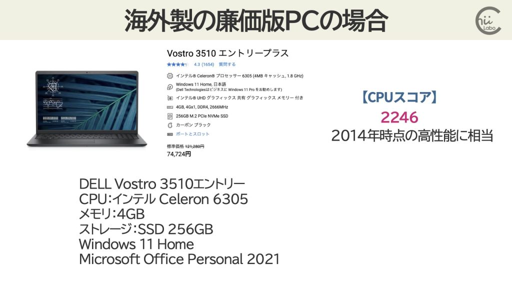 出典:Dell Vostro 3510ノートパソコン | Dell 日本