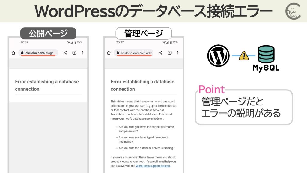 エラーから原因を考える
