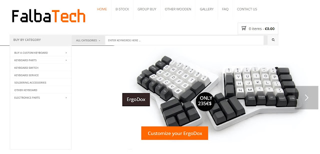 FalbaTechでErgoDoxを注文する