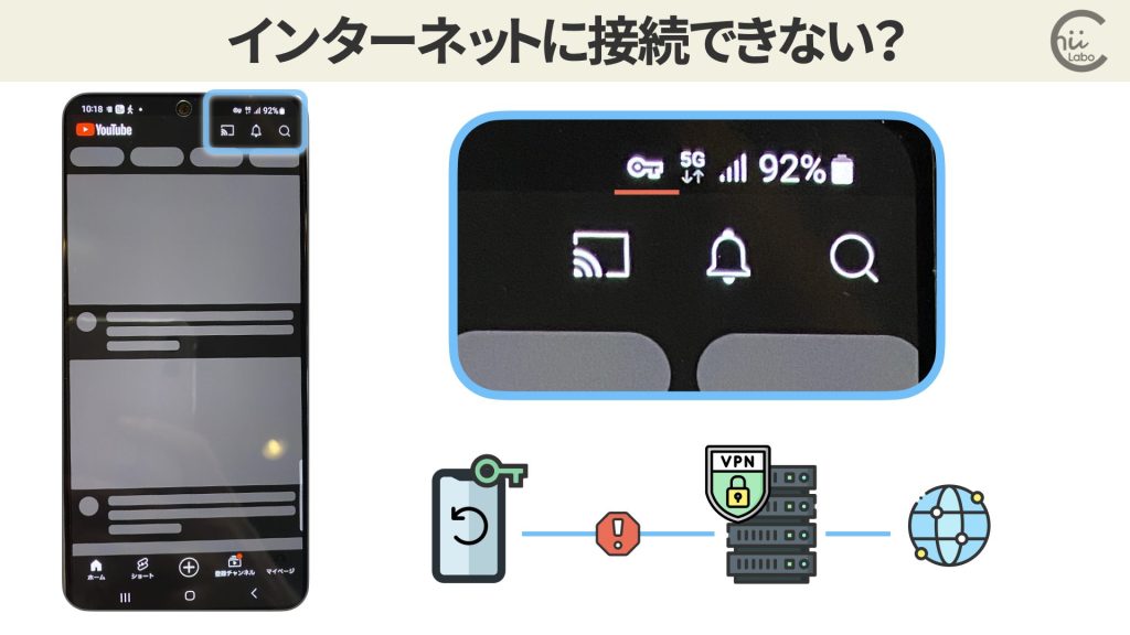 インターネットが表示されない?