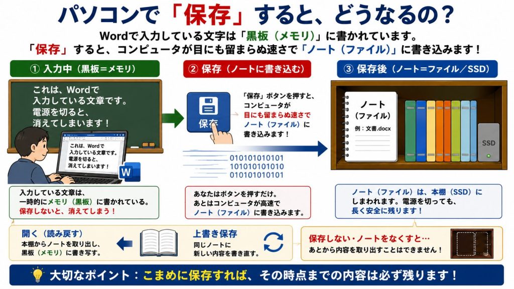 1. Wordの「保存」はなぜ必要なのか？